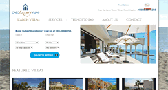 Desktop Screenshot of caboluxuryvillas.com